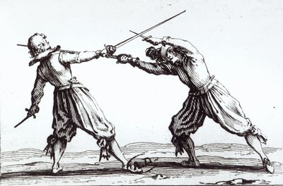 Een Duel door Jacques Callot